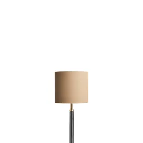 18cm drum lampshade in taupe dupion silk