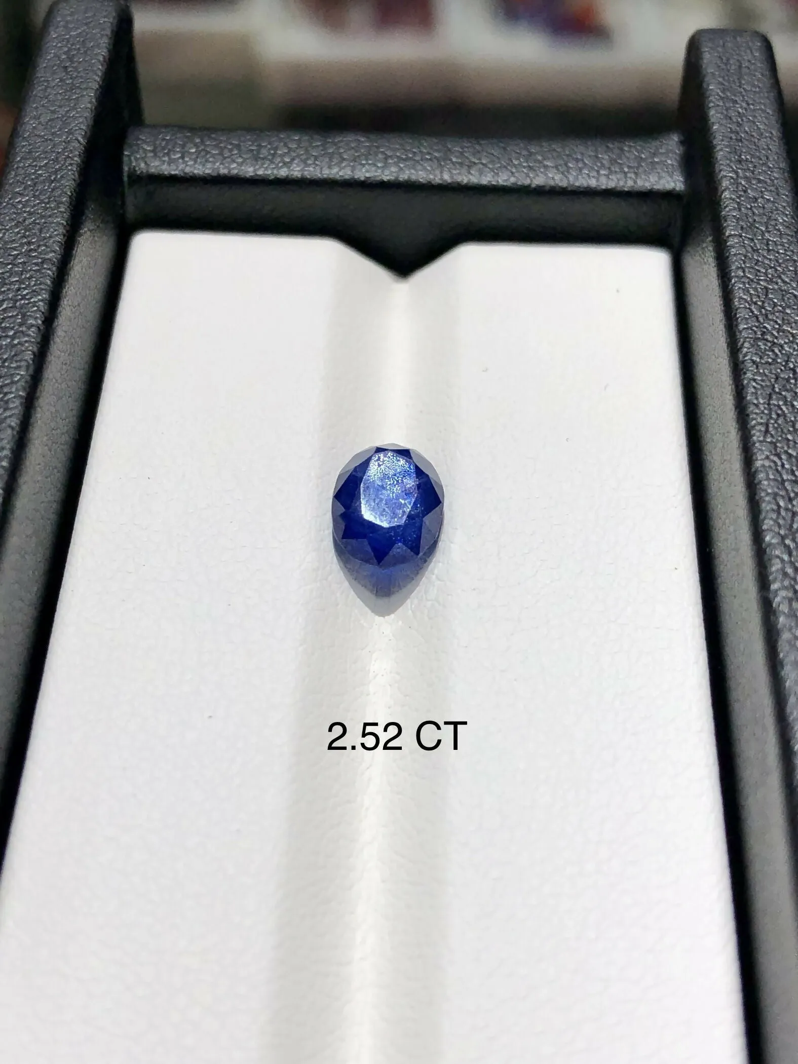 2.52 Carat Natural Blue Sapphire Neelam From Ceylon Sri Lanka with Certificate