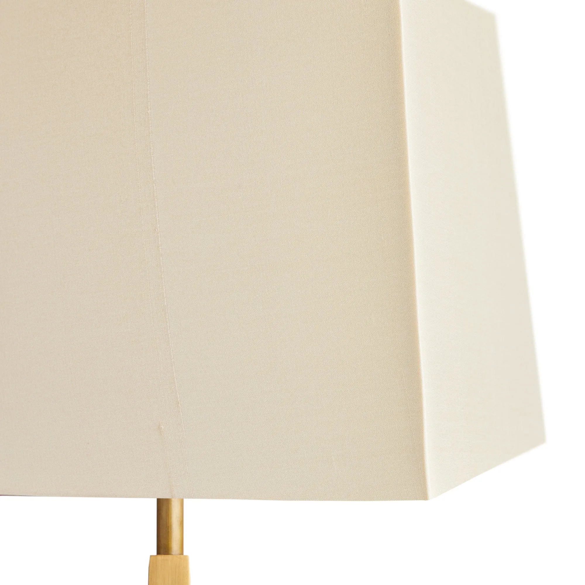 25cm square lampshade in ivory dupion silk