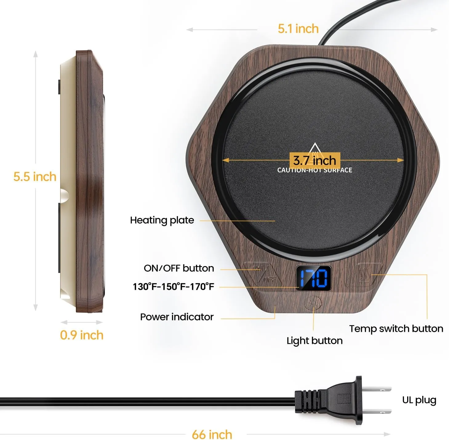 AksBlay Smart Coffee Mug Warmer