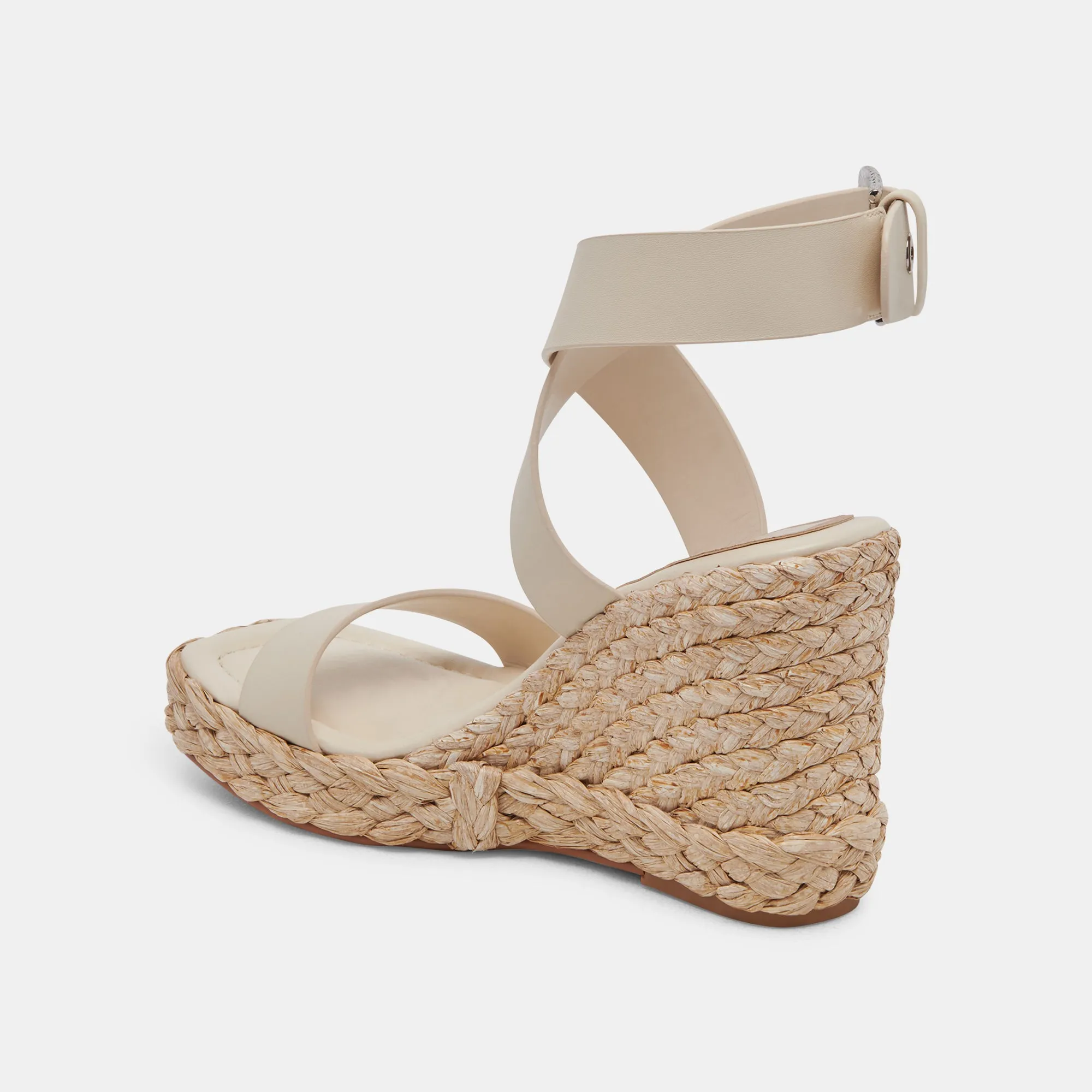 ALDONA WEDGES IVORY LEATHER