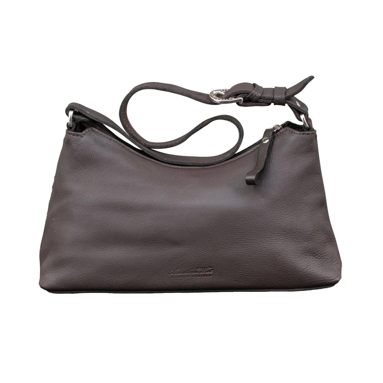 American West Womens Cow Town Hobo Brindle Hair-On Leather Handbag Bag