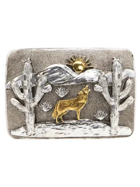 AndWest 752 Desert Coyote Buckle Gold And Silver