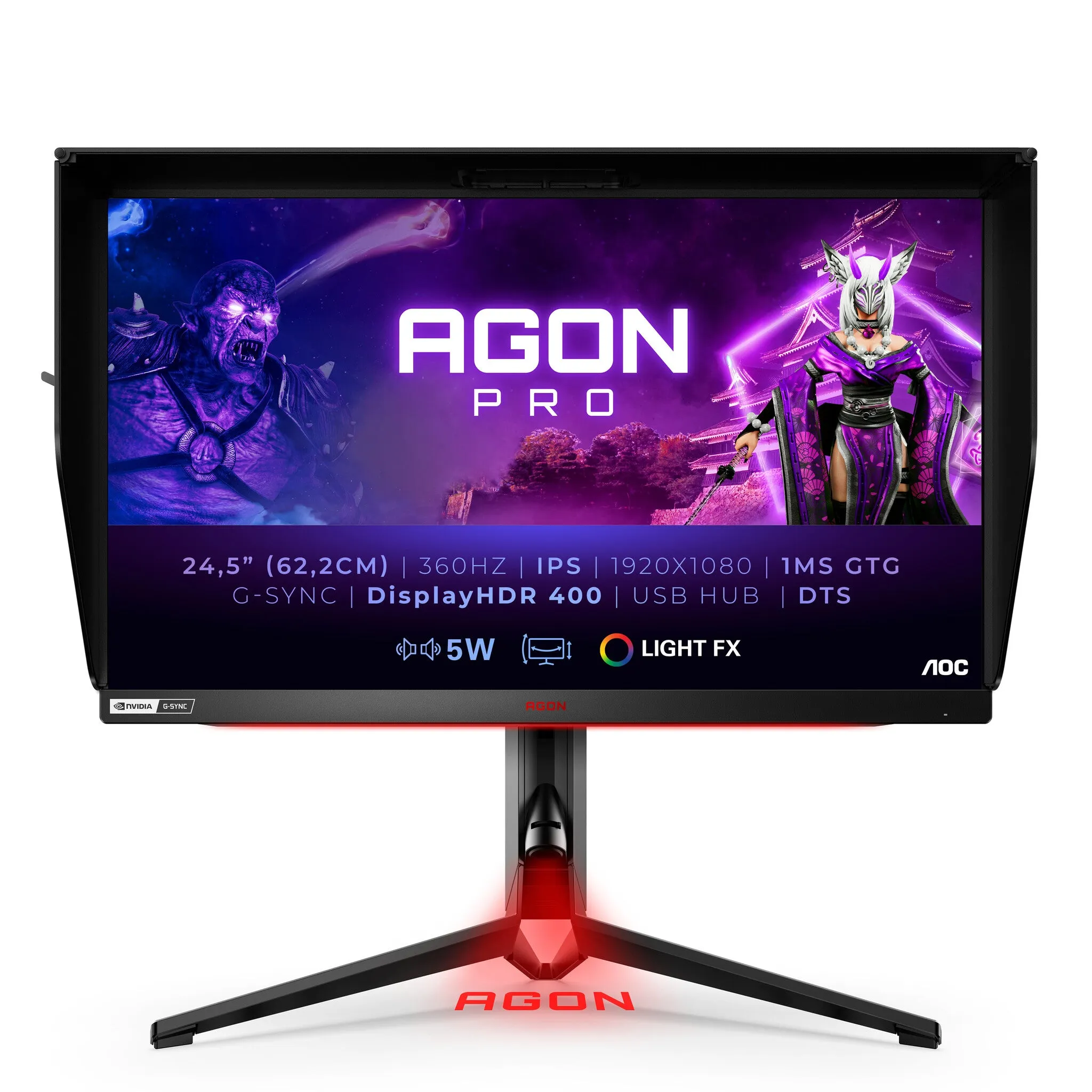 AOC AG254FG computer monitor 62.2 cm (24.5") 1920 x 1080 pixels Full HD LED Black