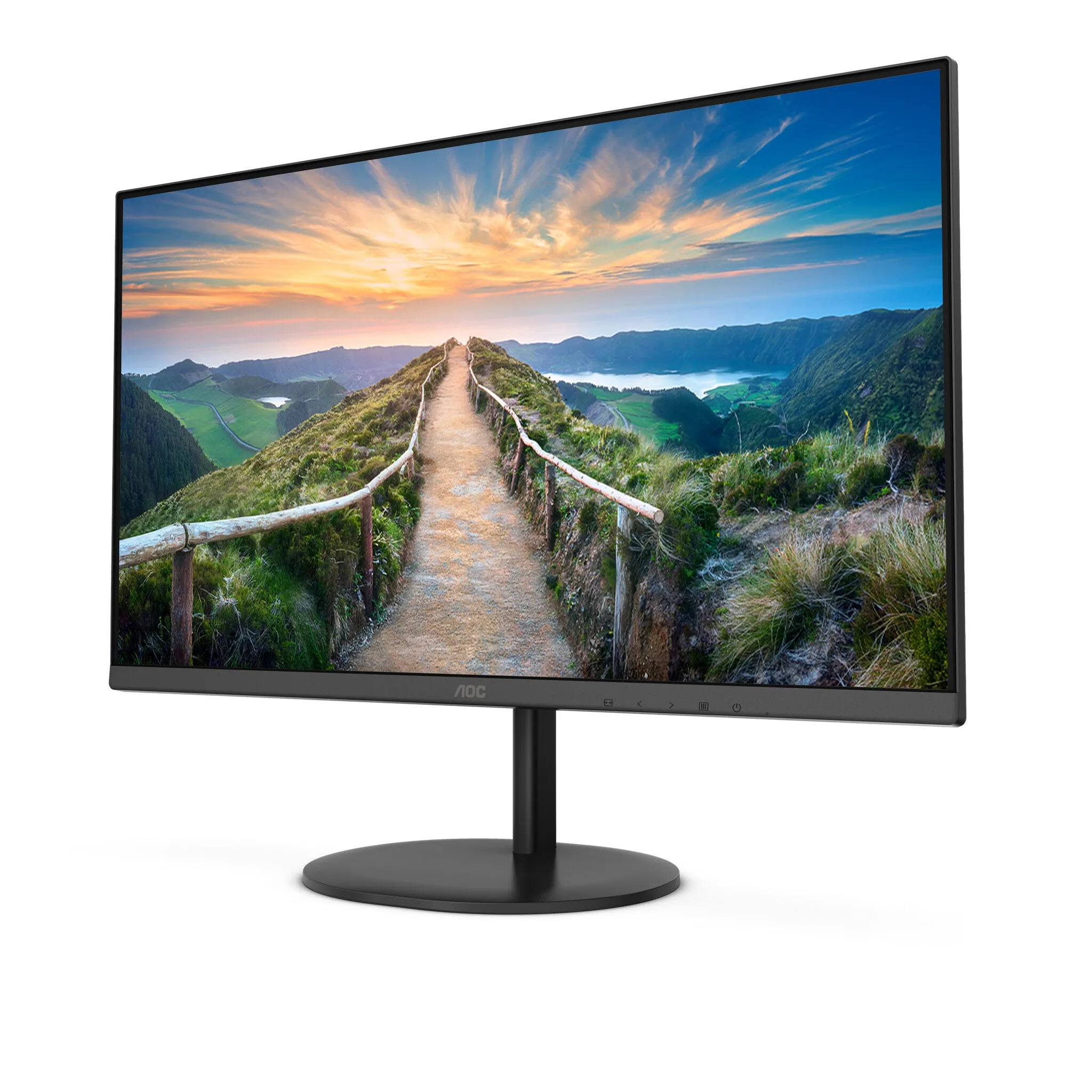 AOC V4 U27V4EA computer monitor 68.6 cm (27") 3840 x 2160 pixels 4K Ultra HD LED Black