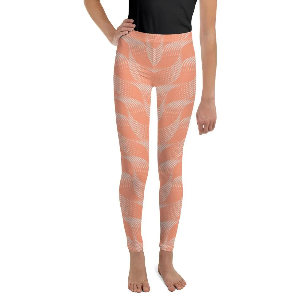 Apricot Wave Youth Leggings