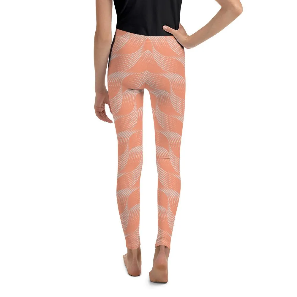 Apricot Wave Youth Leggings