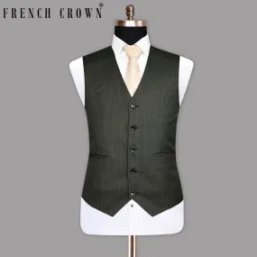 Armadillo Gray Striped Waistcoat