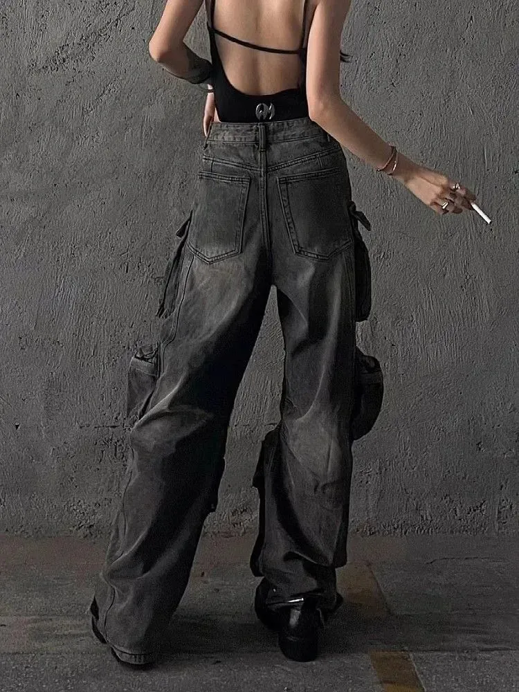 Baggy Halloween Cyber Goth Y2K Pants