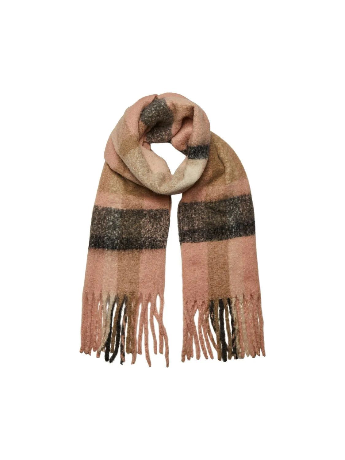 Bea Rose Check Soft Scarf