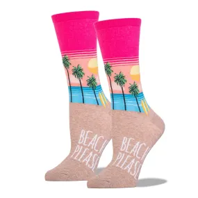 Beach Please Women's Crew Sock