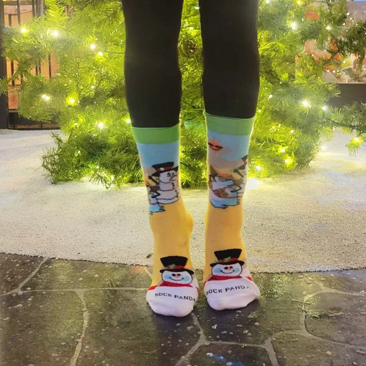 Beach Snowmen Socks