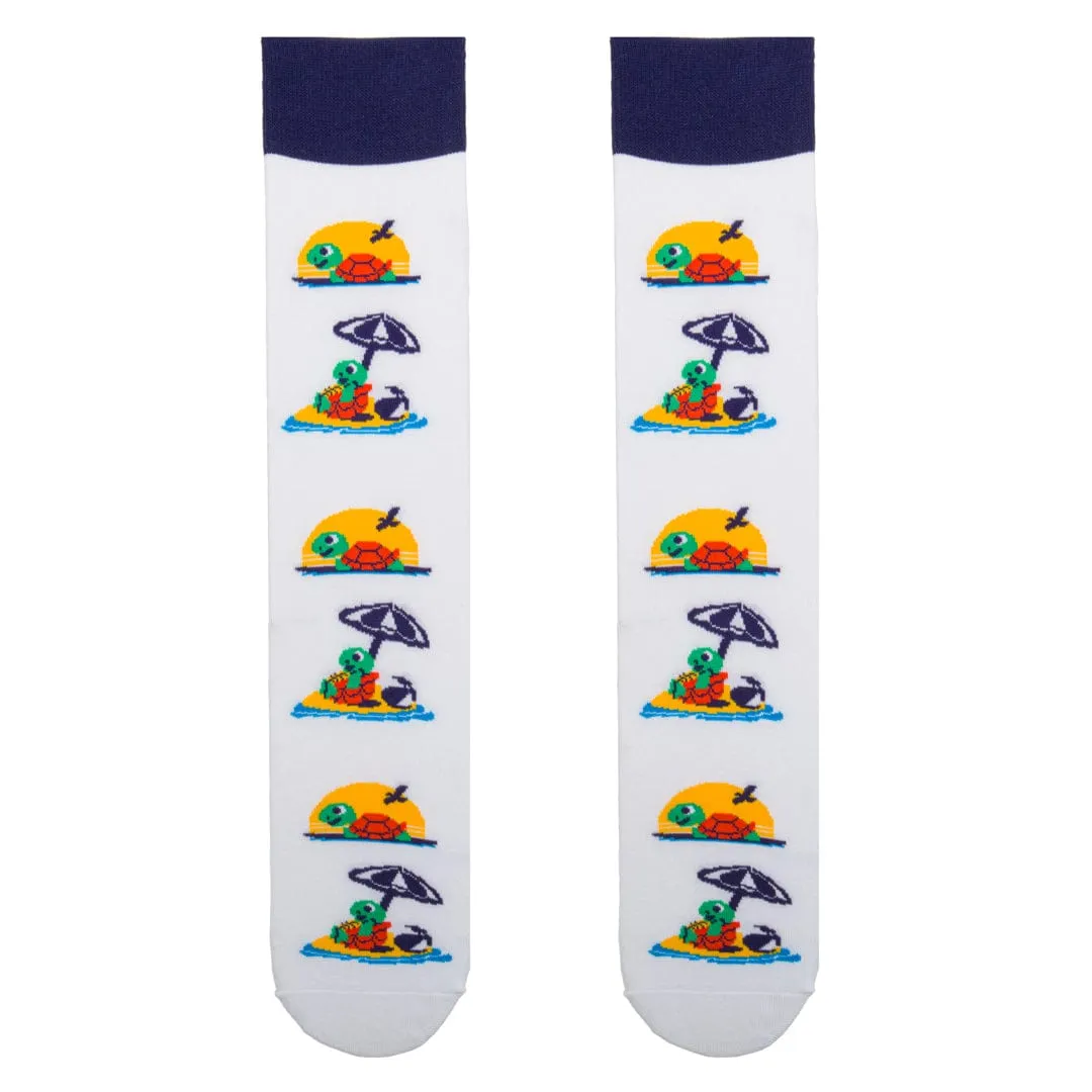 Beach Turtle Crew Socks