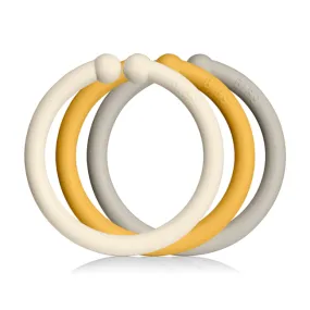 bibs loops 12pk - ivory/honeybee/sand