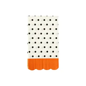 Black Polka Dot Paper Napkins