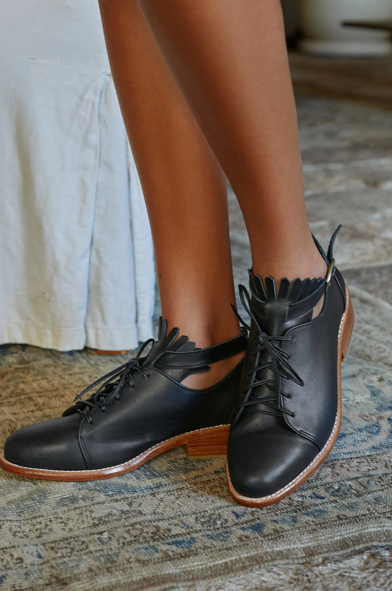 Boston Leather Oxfords