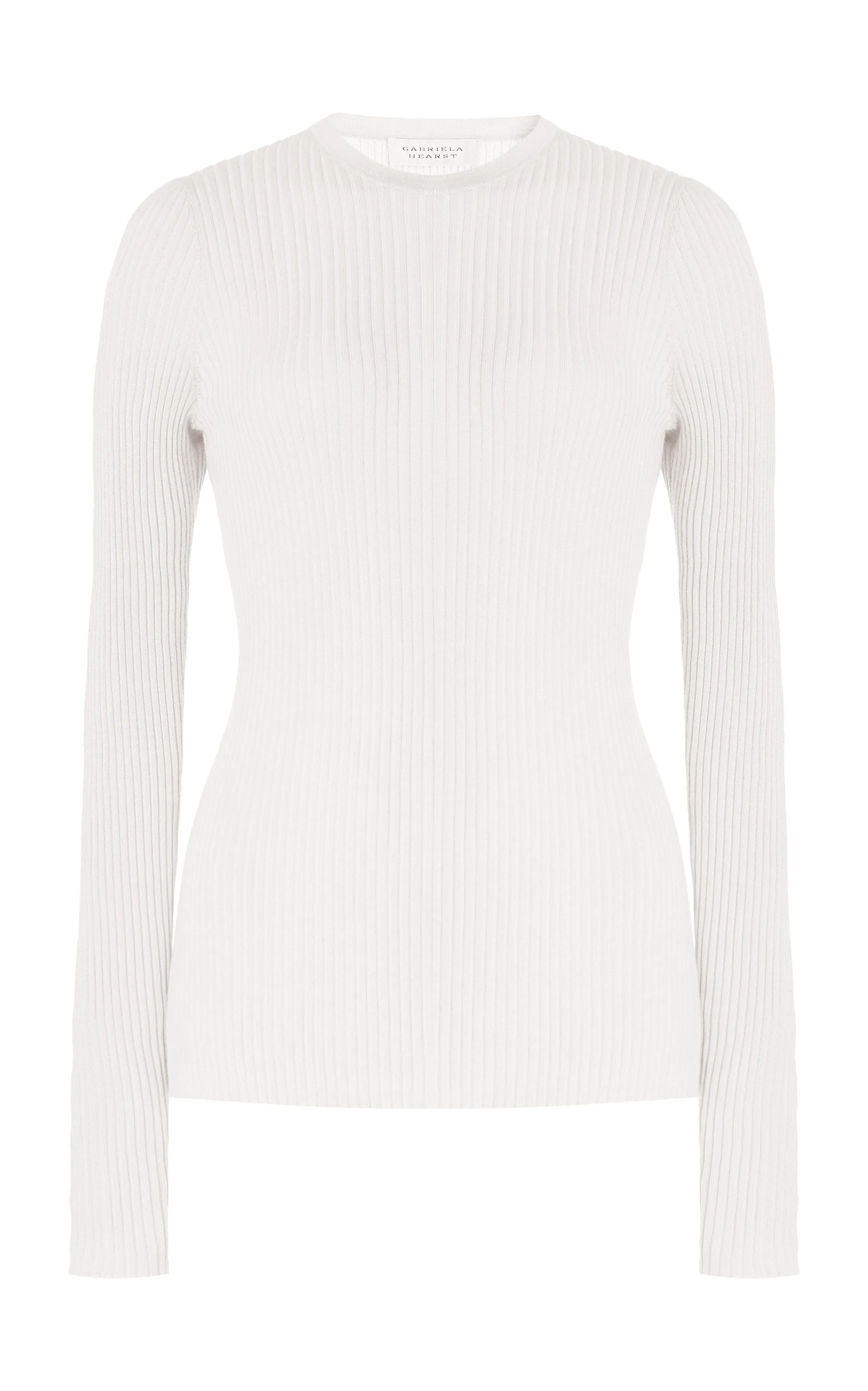 Browning Knit Sweater in Ivory Cashmere Silk