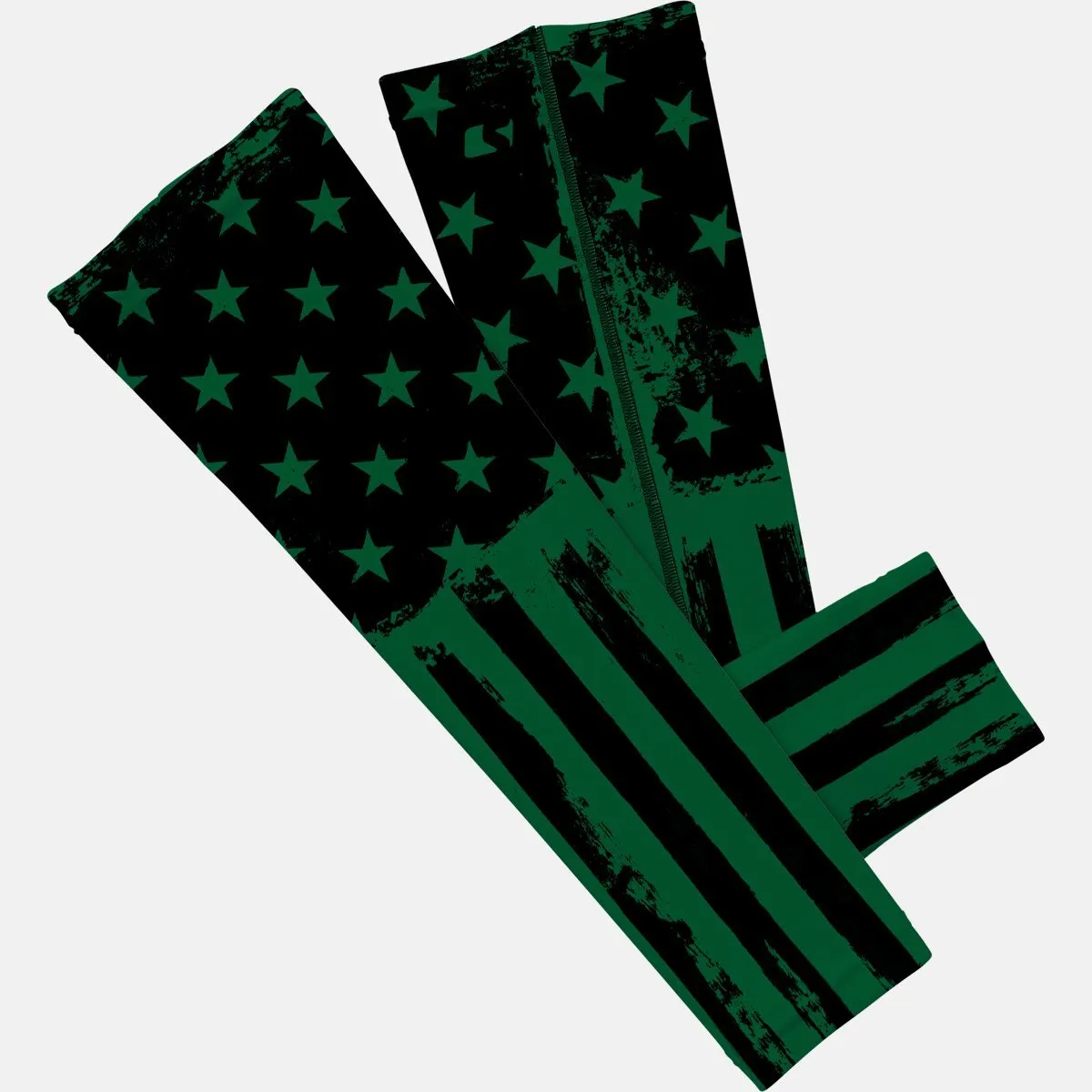 Brushed Green Tactical USA Flag Arm Sleeve