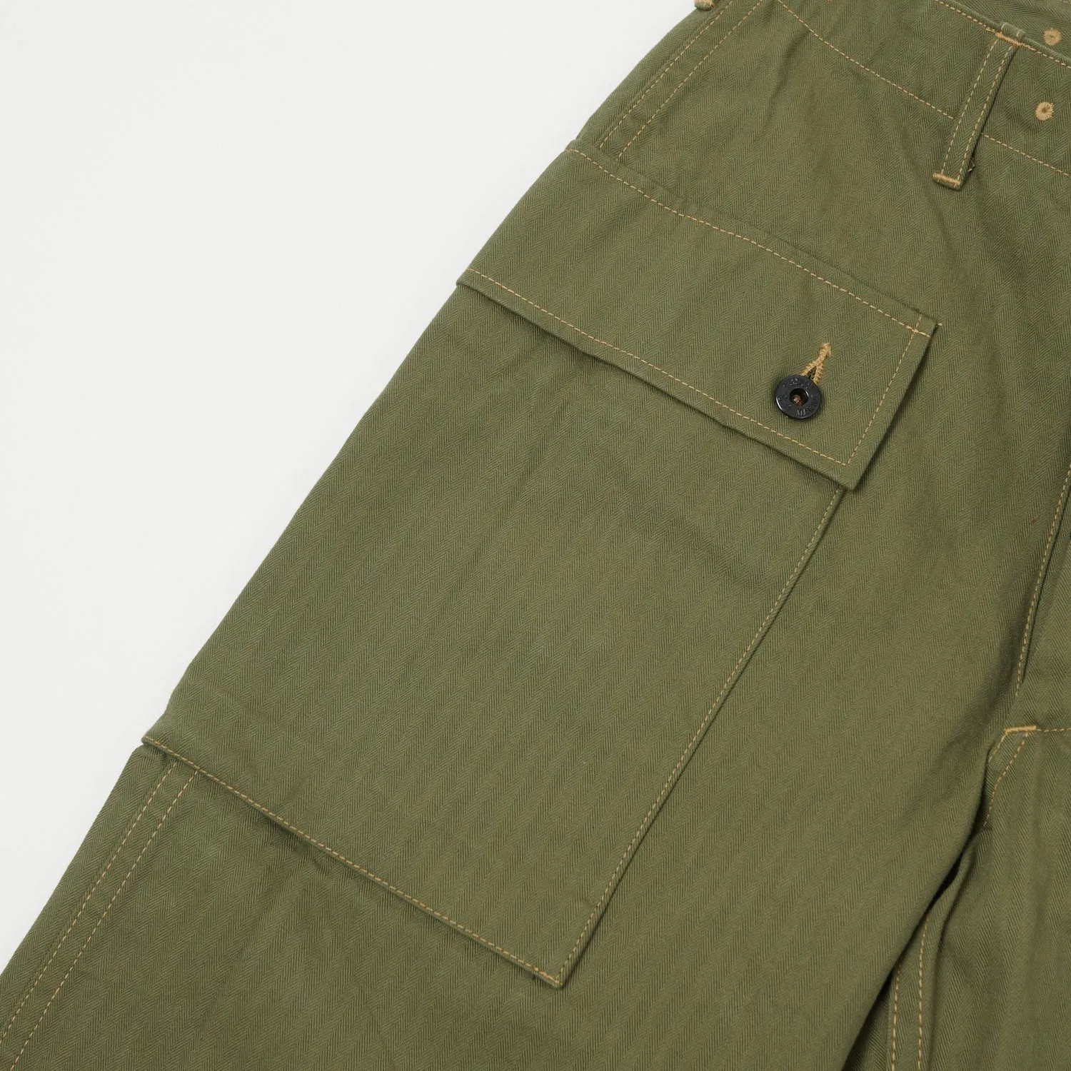 Buzz Rickson's U.S. Marine Corps Herringbone Pants - Olive