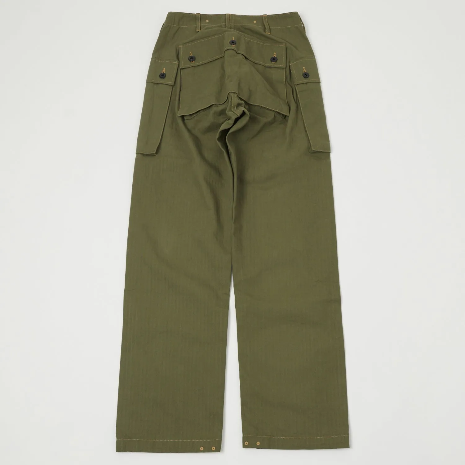 Buzz Rickson's U.S. Marine Corps Herringbone Pants - Olive