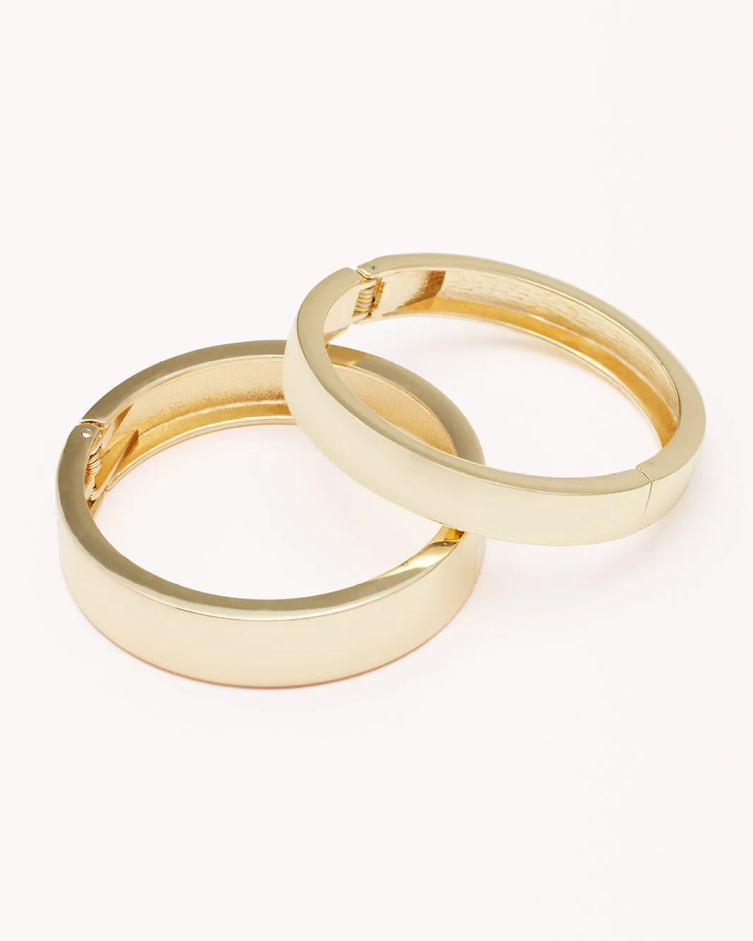 CHARLOTTA BANGLE 2 PACK - GOLD