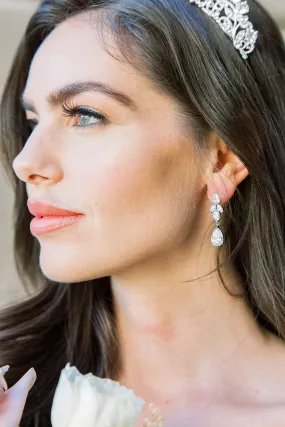 CLAIRE Bridal Drop Earrings