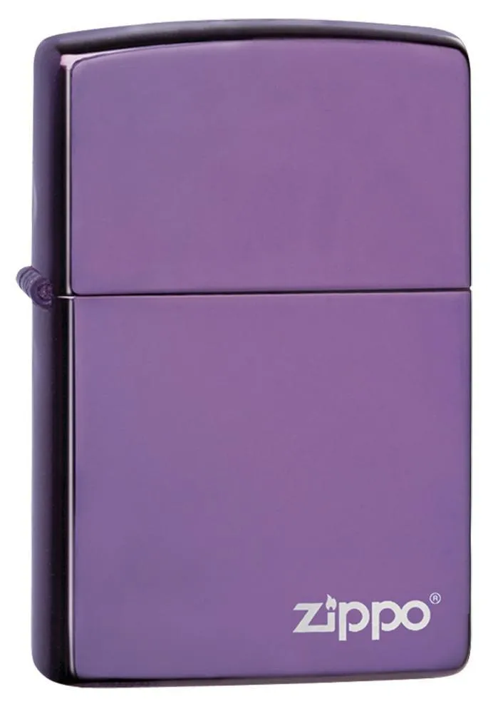 Classic High Polish Purple Zippo Logo