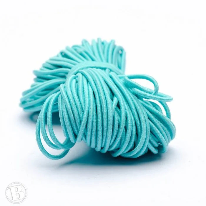 Coloured Elastic Turquoise Elastic 1mm-Pack of 10m