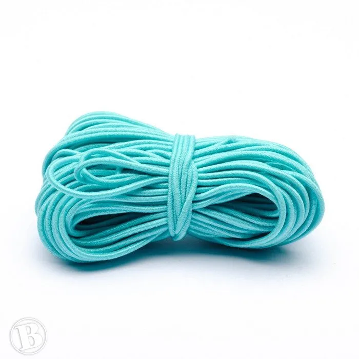 Coloured Elastic Turquoise Elastic 1mm-Pack of 10m