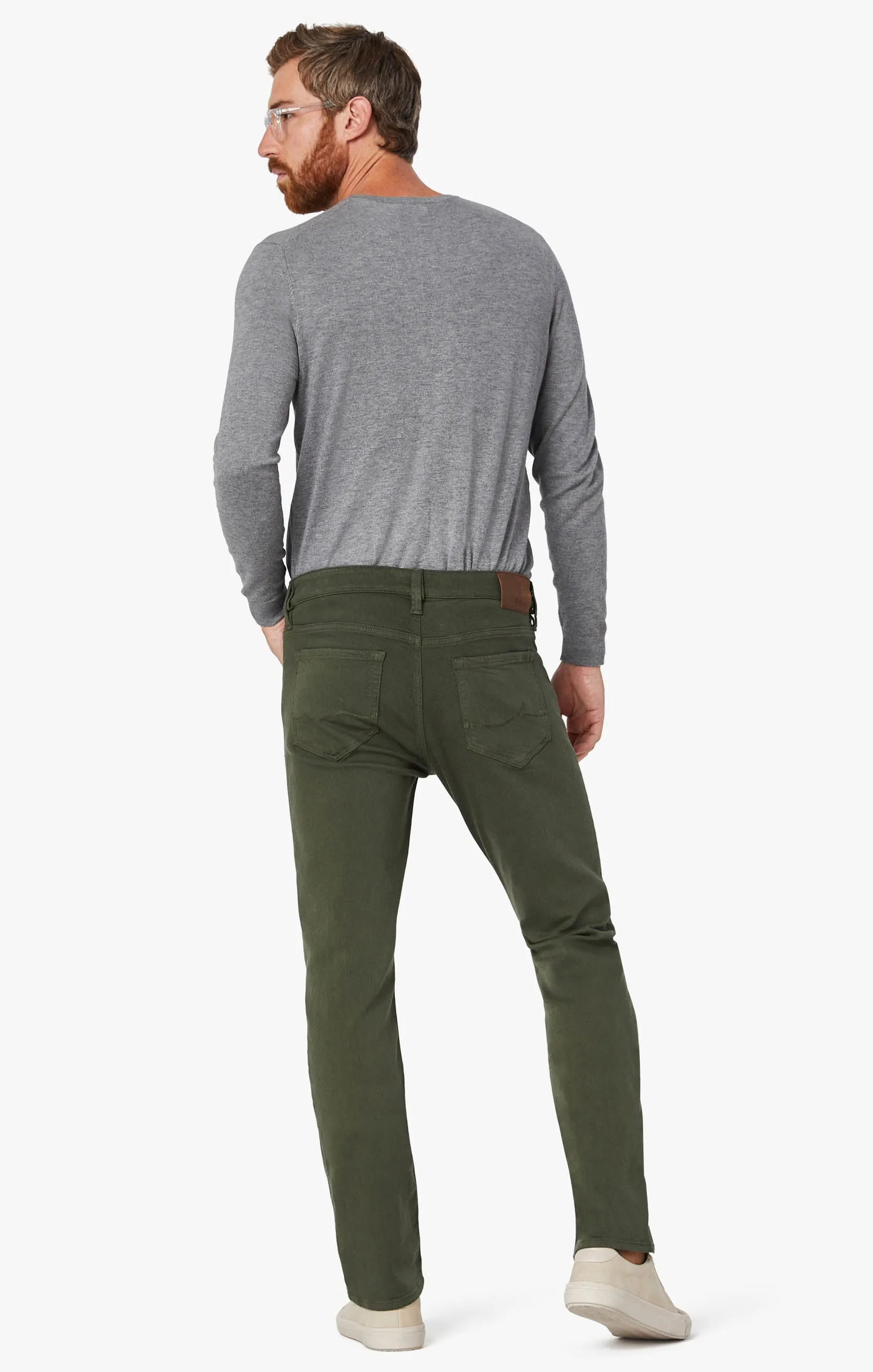 Courage Straight Leg Pants In Military Green Comfort