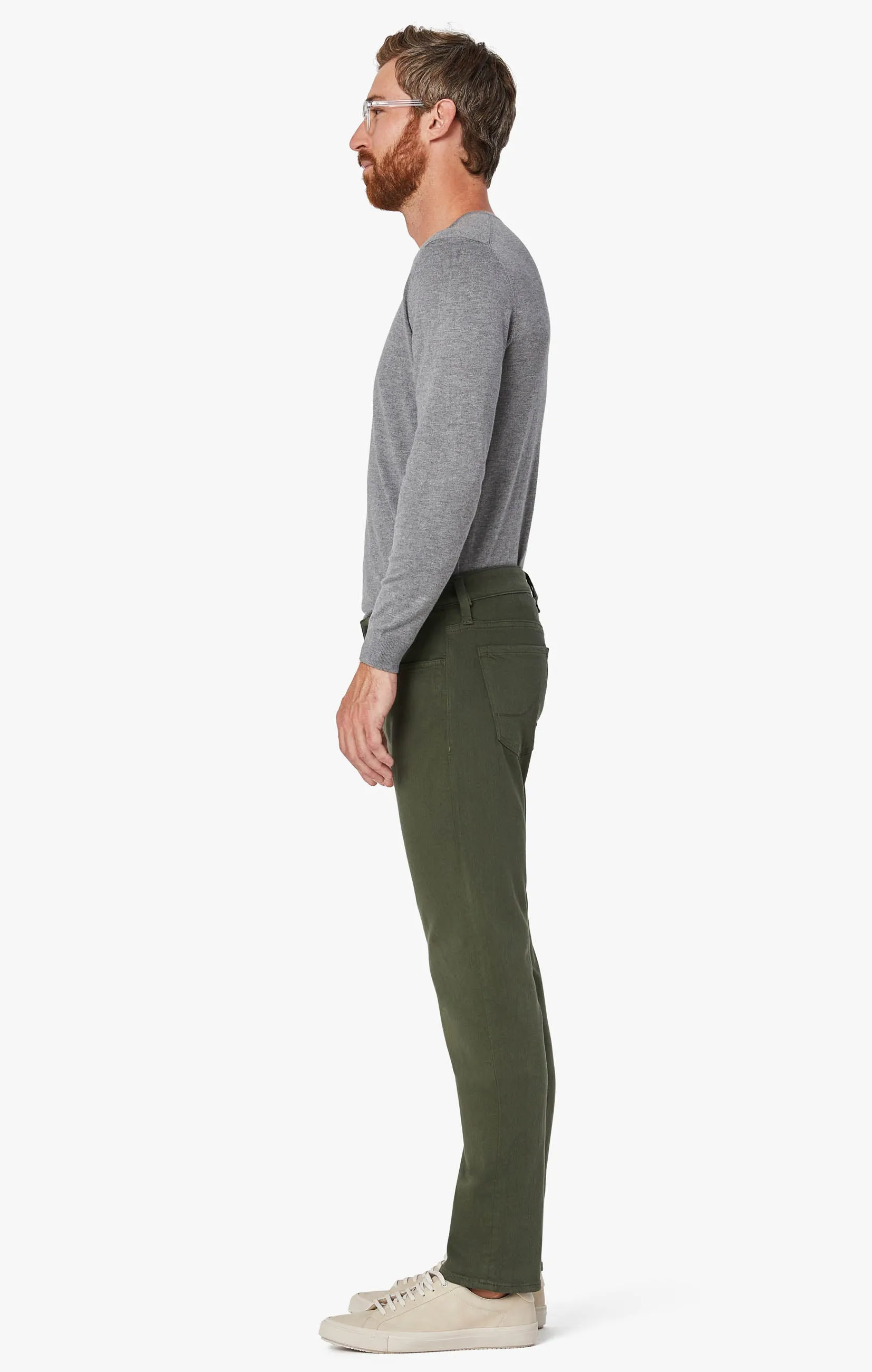 Courage Straight Leg Pants In Military Green Comfort