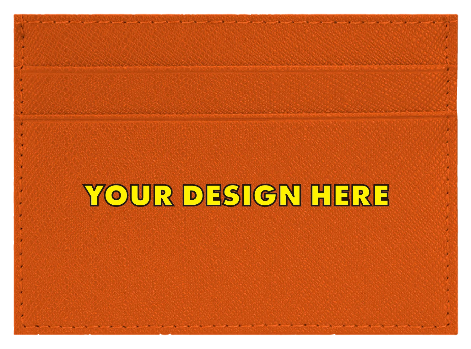 Create Your Own - Leather Wallet (Orange)