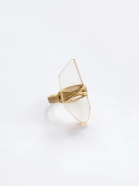 Cut Gem Ring - Transparent