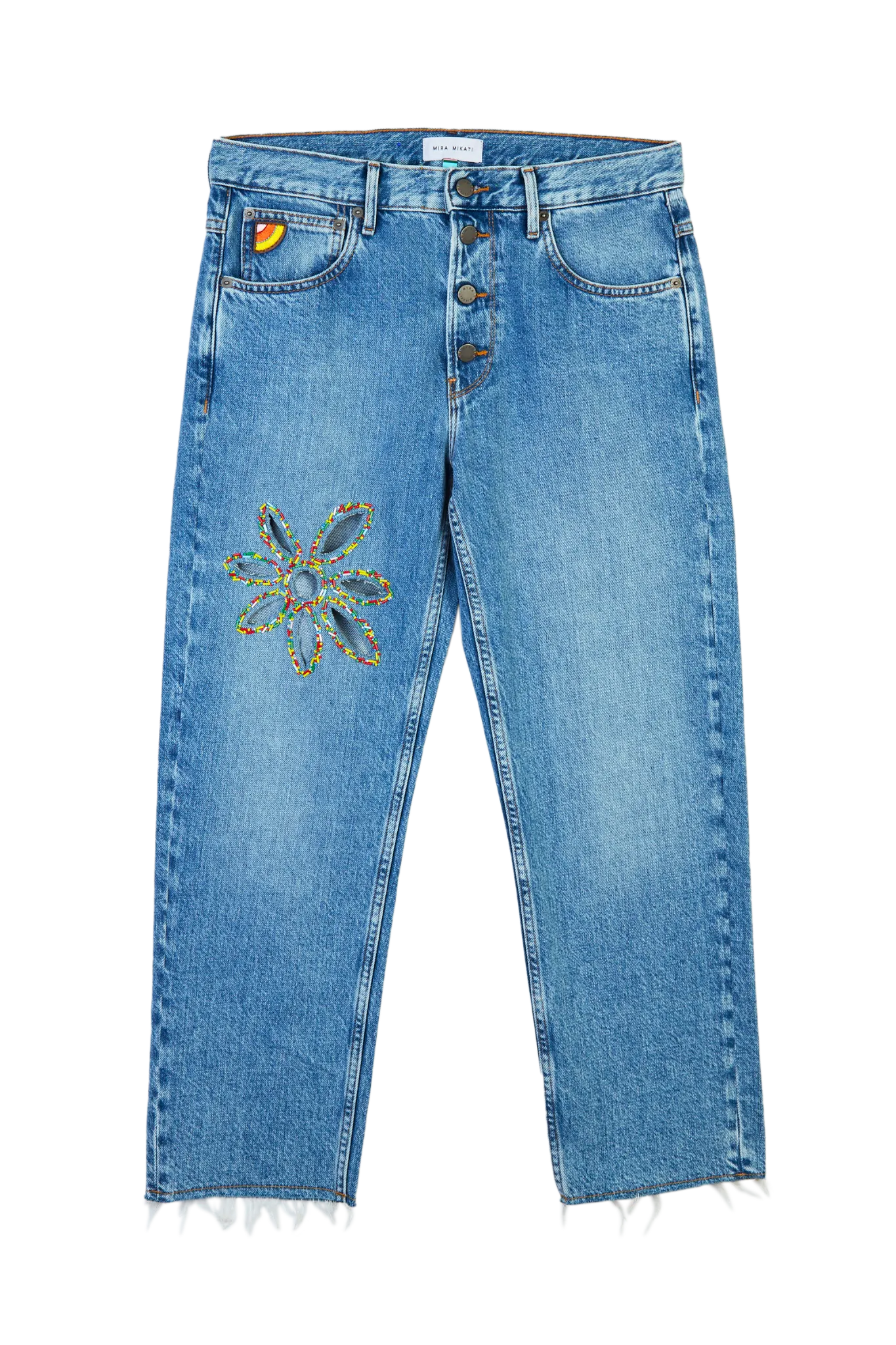 Cut-Out Flower Jeans