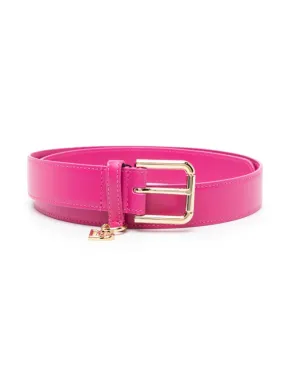 Dolce & Gabbana logo-charm leather belt