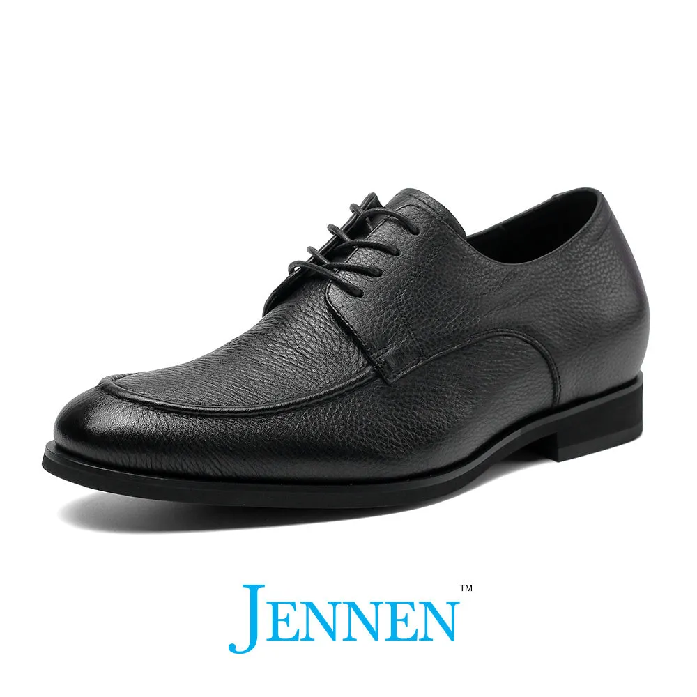 Dr. Malone 6cm | 2.4 inches Black Hidden Heel Dress Shoes