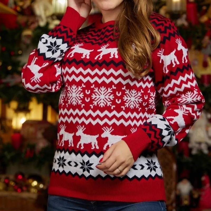 DressBetty - Couple Matching Sweaters Christmas Family Couples Jumpers Warm Thick Casual