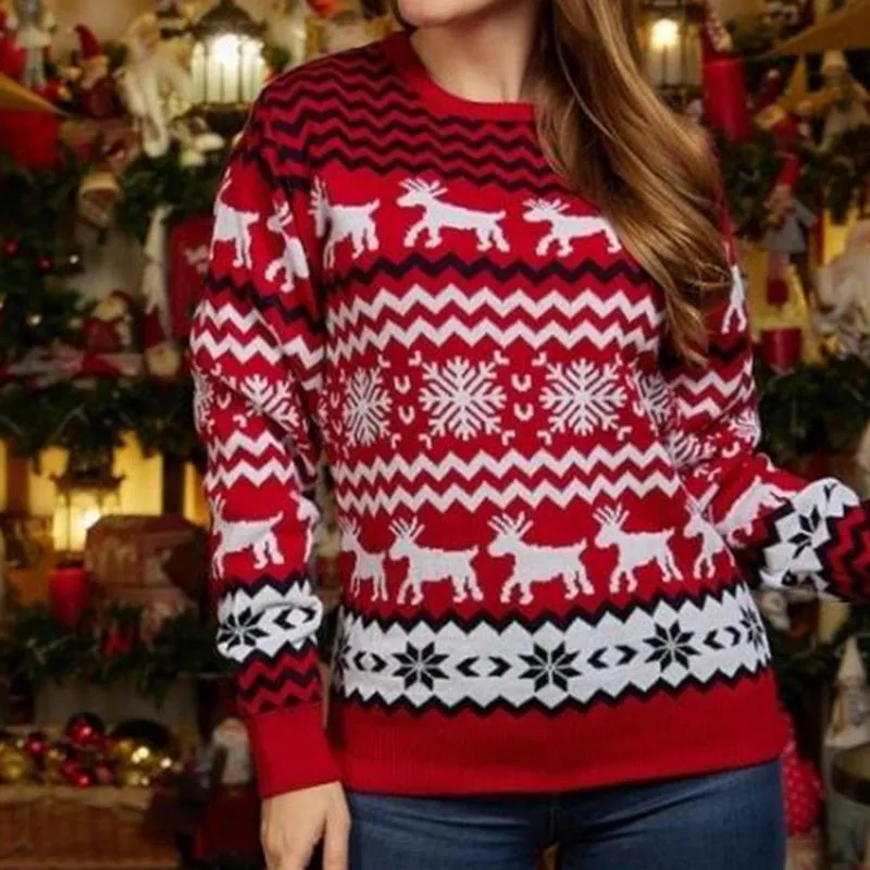 DressBetty - Couple Matching Sweaters Christmas Family Couples Jumpers Warm Thick Casual