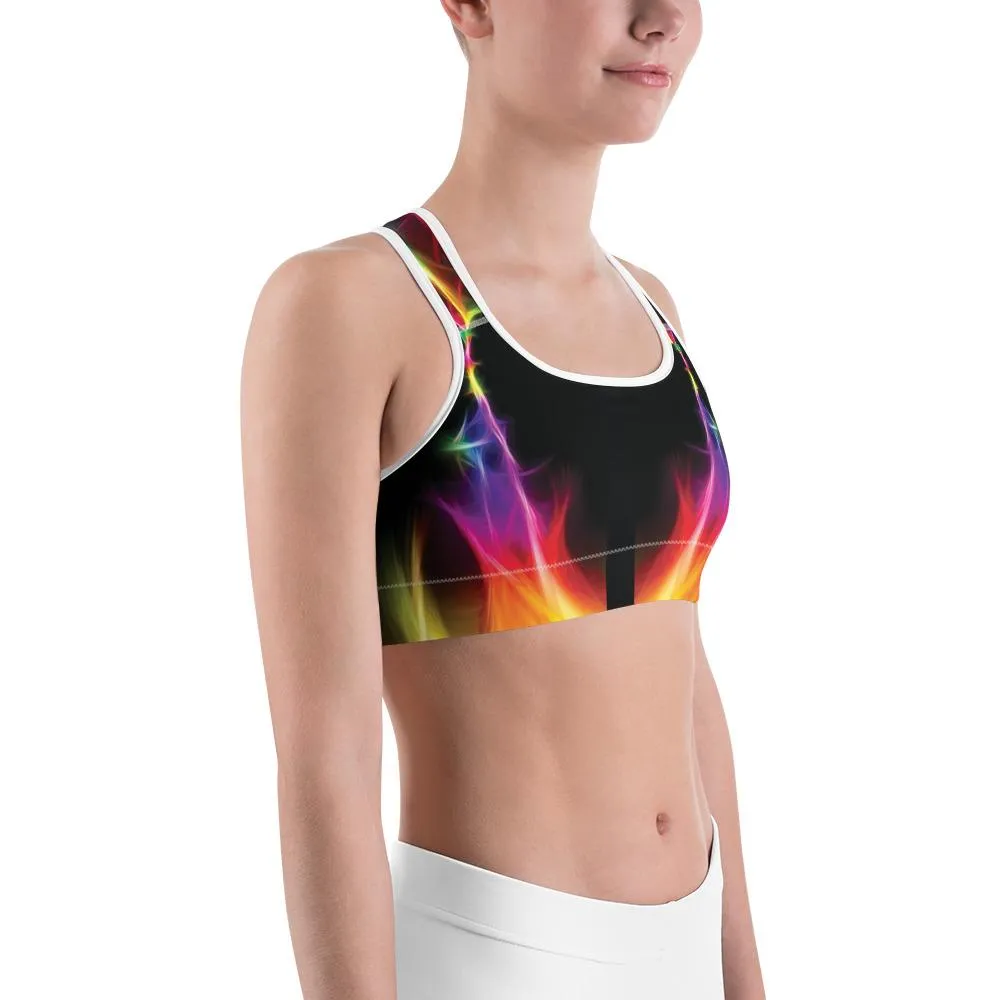 EDM Particle Wave Sports Bra