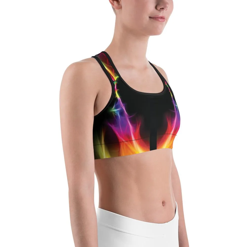 EDM Particle Wave Sports Bra