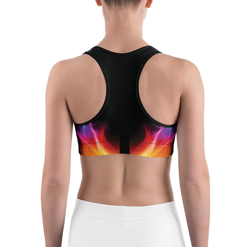 EDM Particle Wave Sports Bra