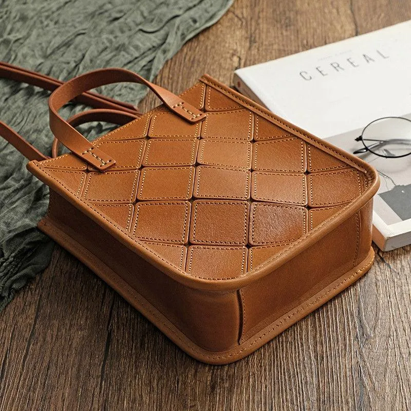 Handcrafted Italy Cowhide Leather Handbag, Leather Shoulder Bag, Leather Crossbody Bag, Christmas Gift