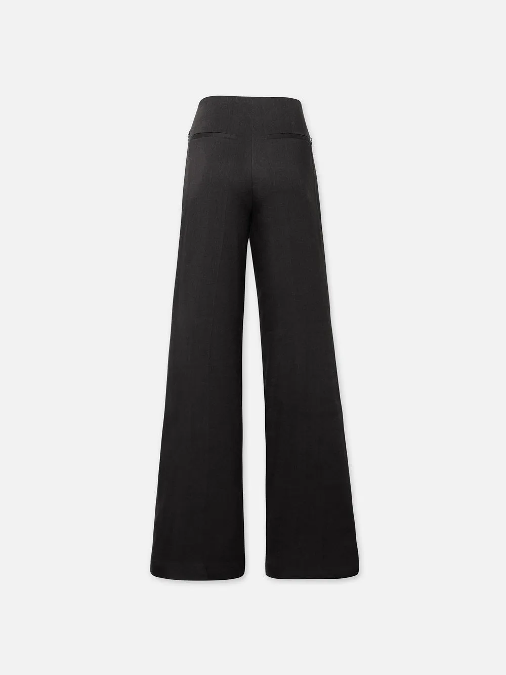 High Rise Wide Leg Trouser -- Black