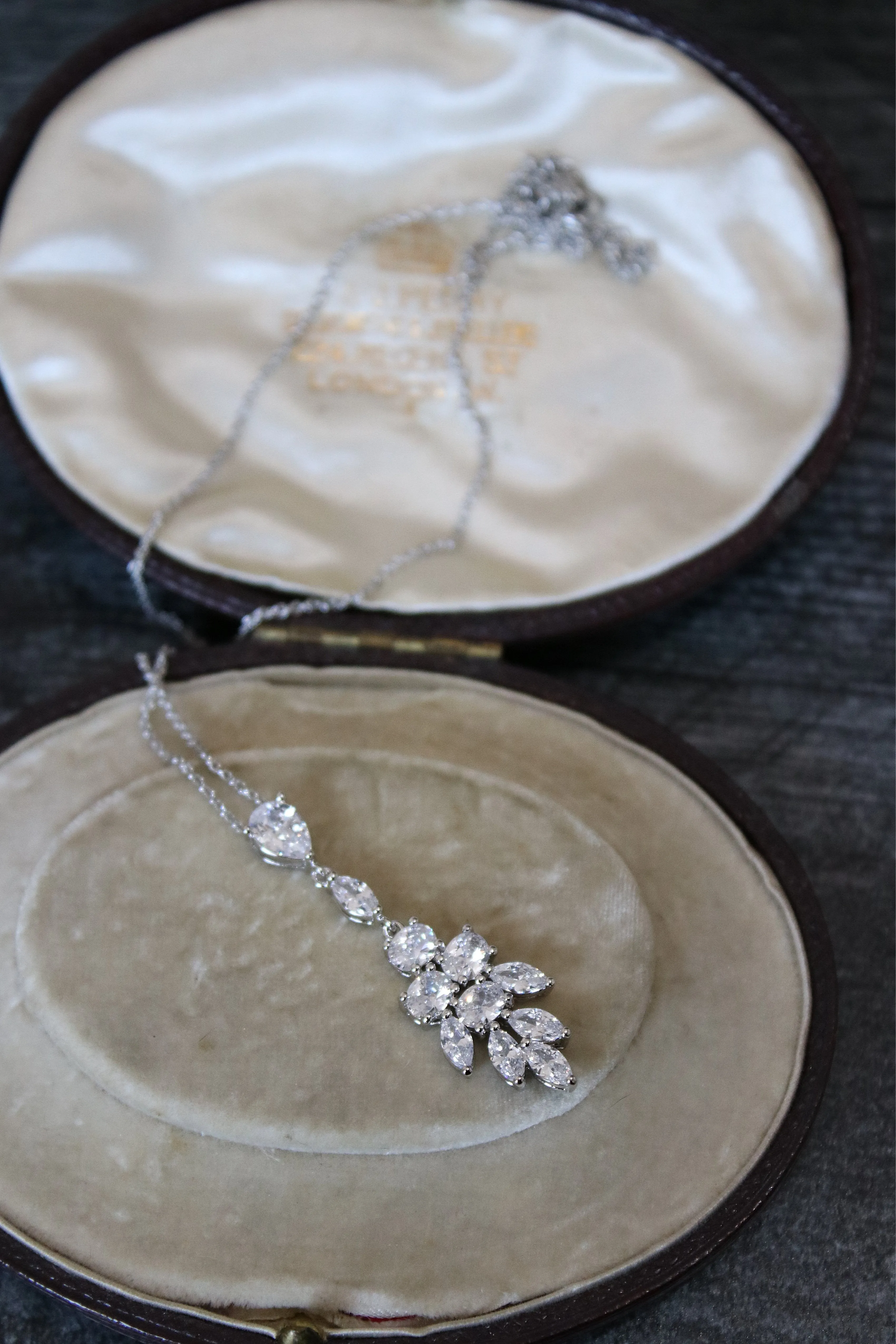 JASMINE Bridal Drop Earrings and Necklace Set