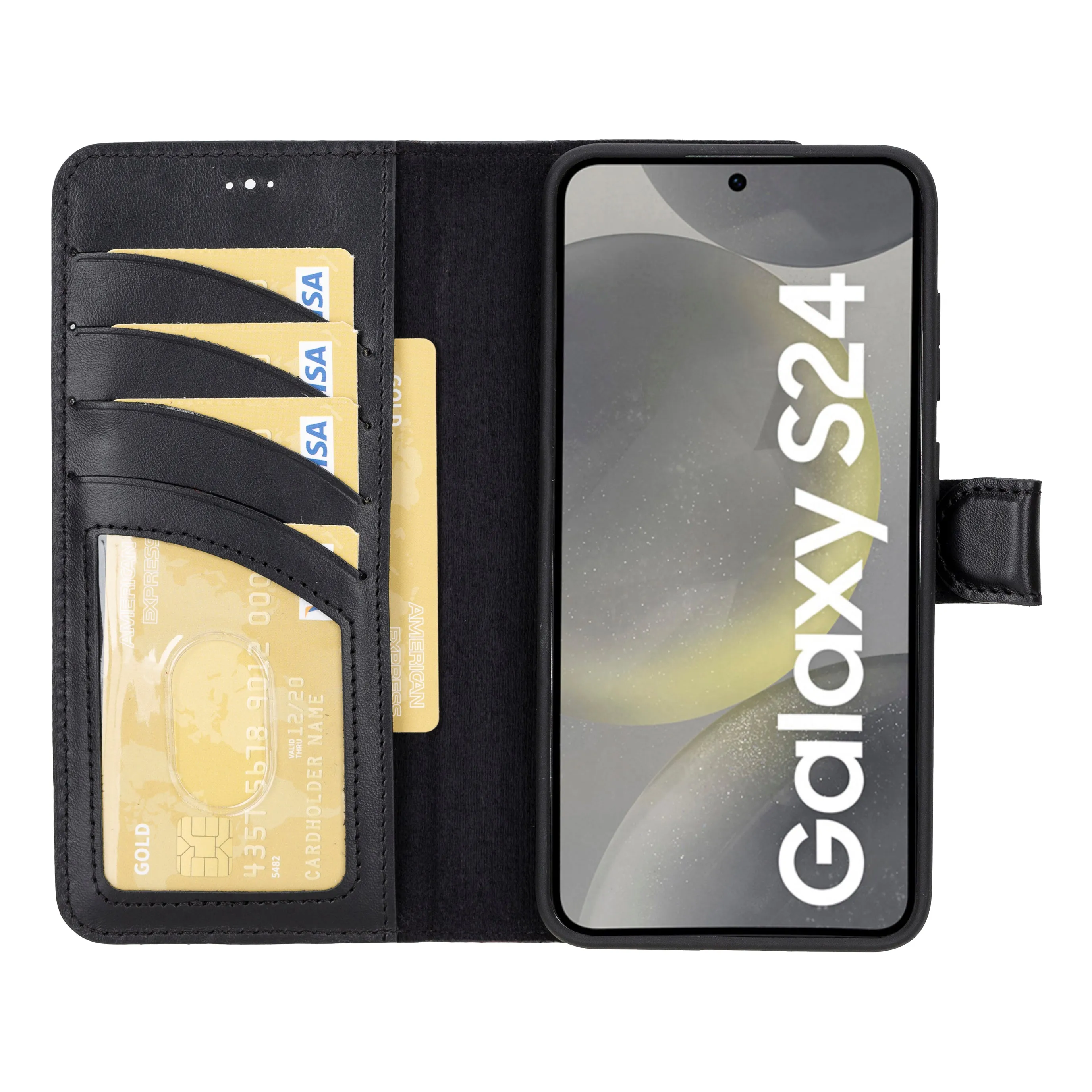 Leather Samsung Galaxy S24 Series Wallet Cases