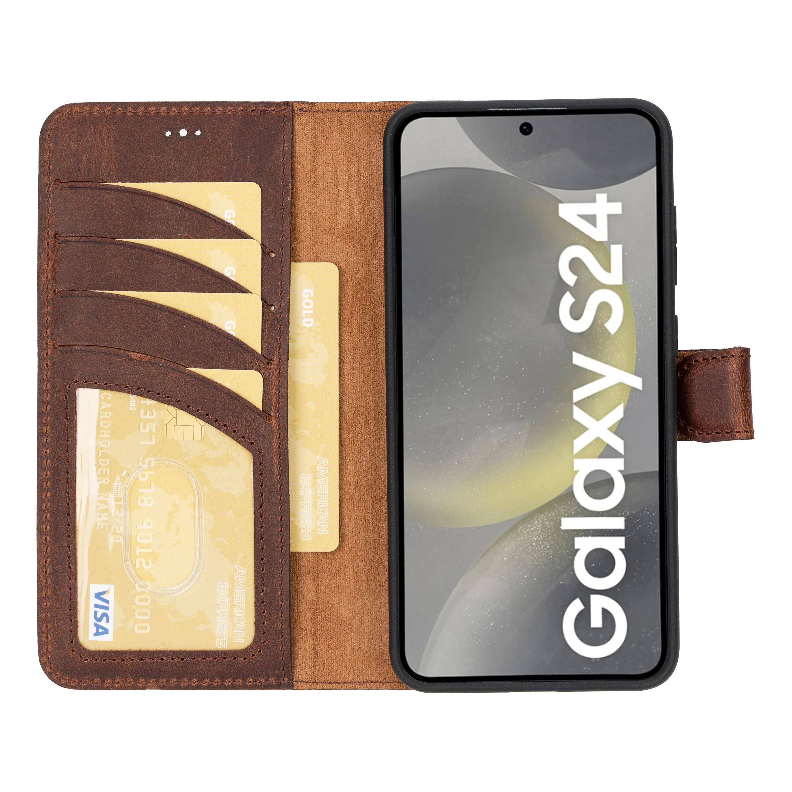 Leather Samsung Galaxy S24 Series Wallet Cases