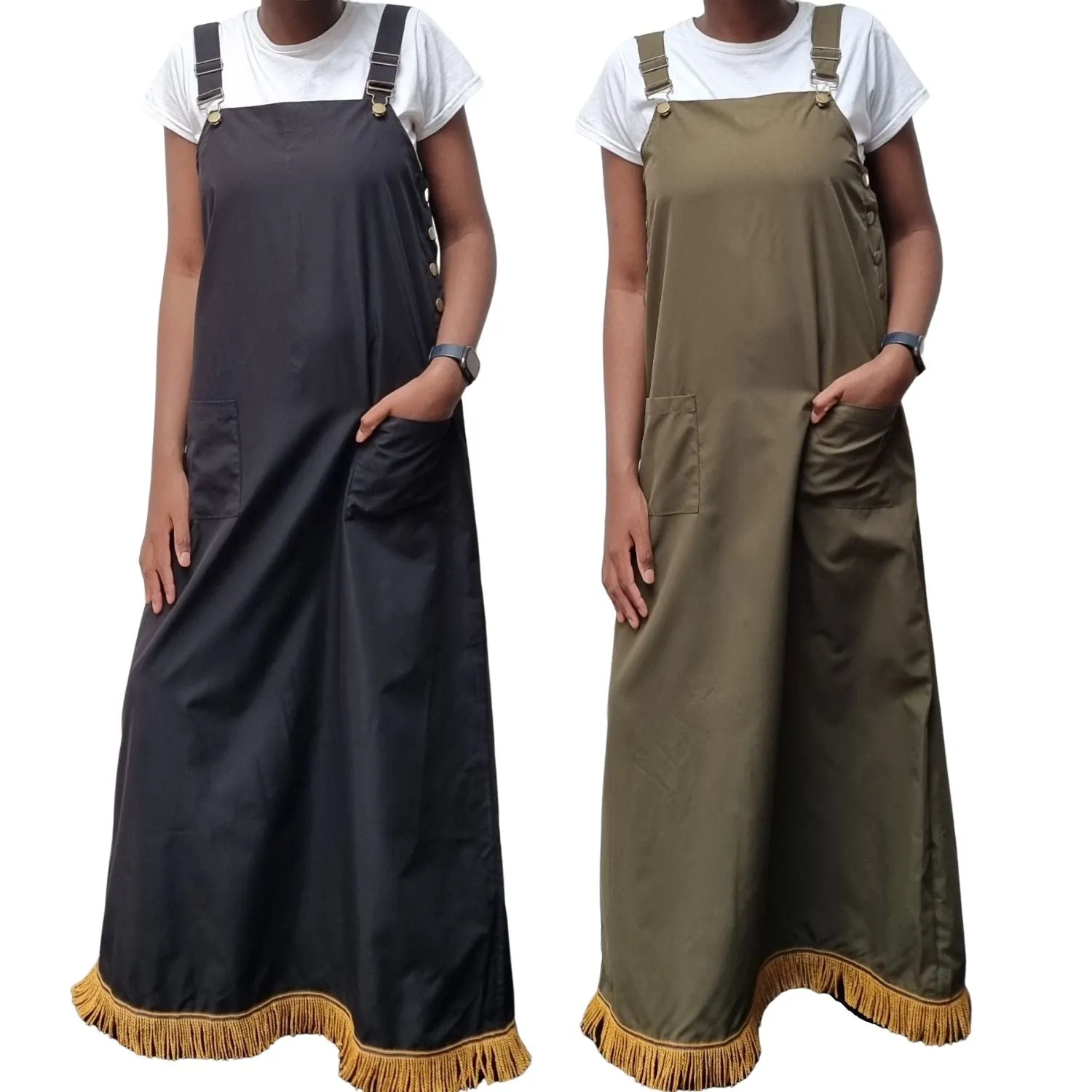 Lightweight Pinafore Maxi Dress