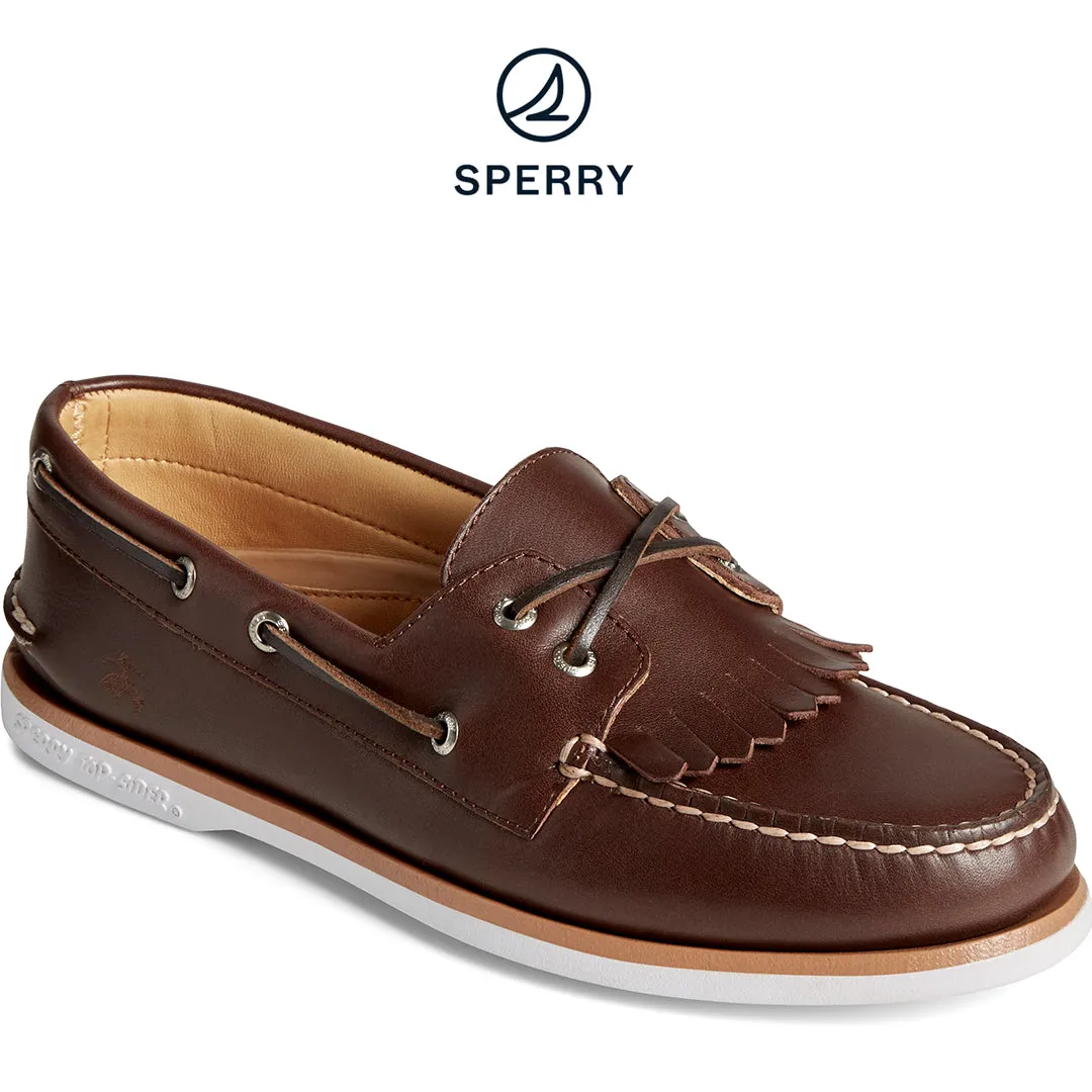 Men's Sperry x Brooks Brothers Authentic Original™ Kiltie Boat Shoe - Brown (STS24332)