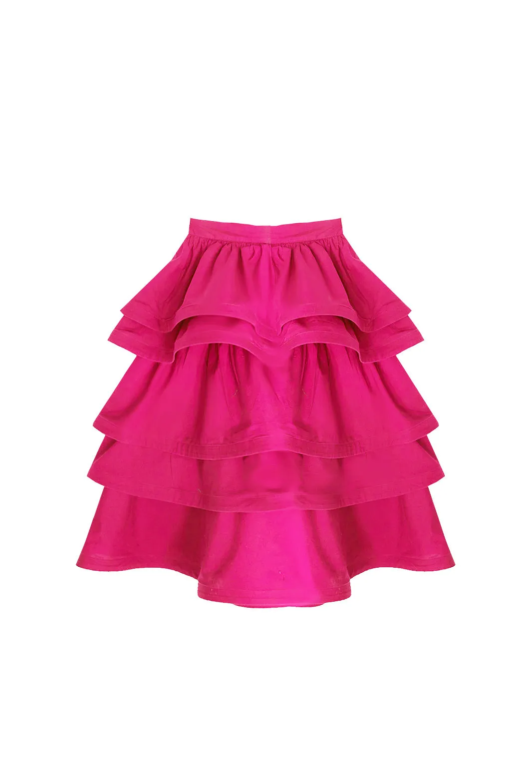 MIDI Teagan Skirt - Hot Pink