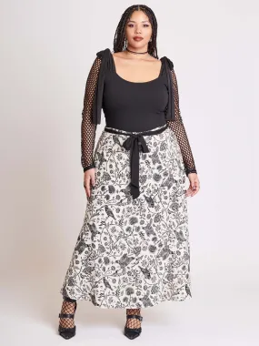 Murder of Crows Maxi Skirt